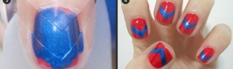 12 Amazing DIY Nail Art Designs Using Scotch Tape