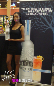 Me as an in store promo model for Belvedere Vodka!